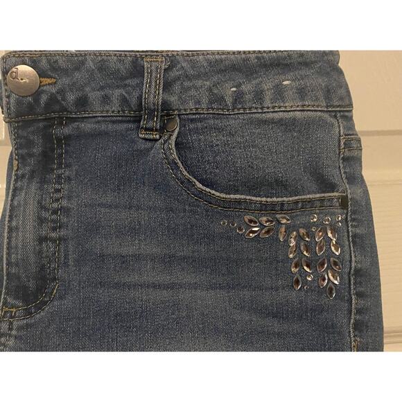 d. jeans Rhinestone Pockets Women's size 10 - Picture 5 of 6